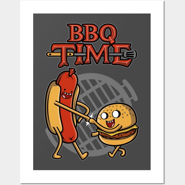 BBQ Time v2 Wall Art by Olipop